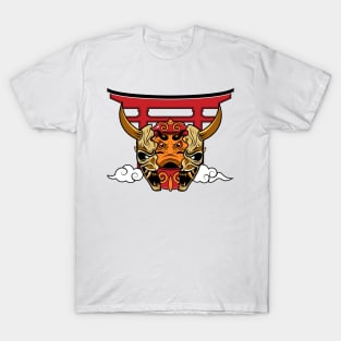 Oni mask daruma T-Shirt